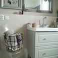 Vysoce odolná dekorační stěrka ZERO MagicTouch Pearl jako rekonstrukce koupelny na stávající obklad